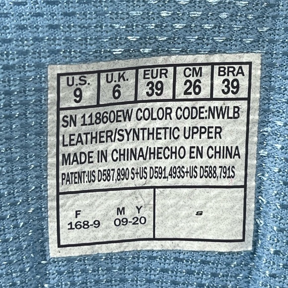 Skechers D'Lites Navy Lifesaver Wide Fit Air Cooled Memory Foam #11860EW SZ 9 - Picture 9 of 9